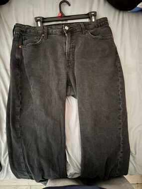 Old Navy Women's Relaxed Black Wash Jeans